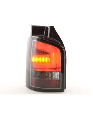 LED taillights set VW T5 03-10 tailgate door version black