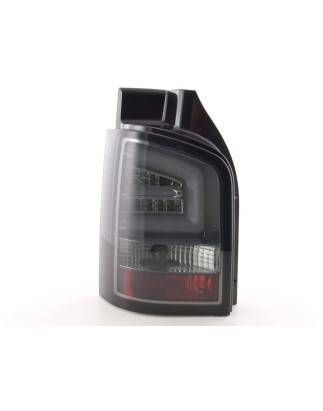 LED taillights set VW T5 03-10 tailgate door version black