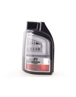 LED taillights set VW T5 2010- tailgate door version chrome