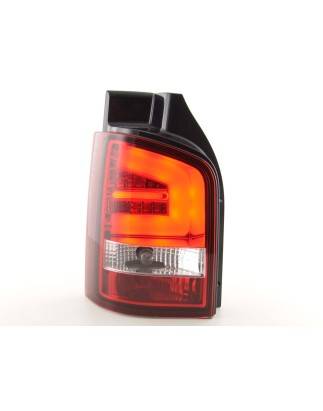 LED taillights set VW T5 2010- tailgate door version red/clear