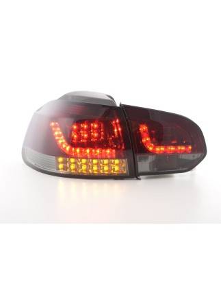 Kit feux arrière LED VW Golf 6 (1K) 08-13 rouge / noir