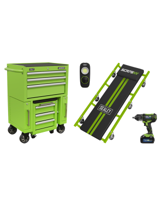 4pc Rollcab & Utility Seat Kit with Creeper