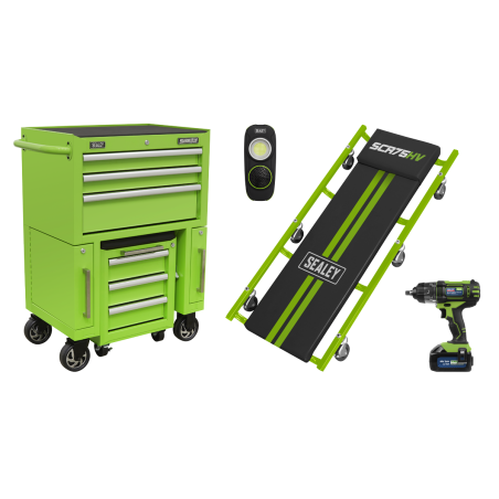 4pc Rollcab & Utility Seat Kit with Creeper