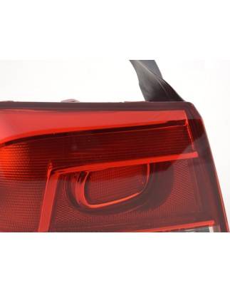 Spare parts rear light left VW Passat 3C Sedan 2010- red / clear