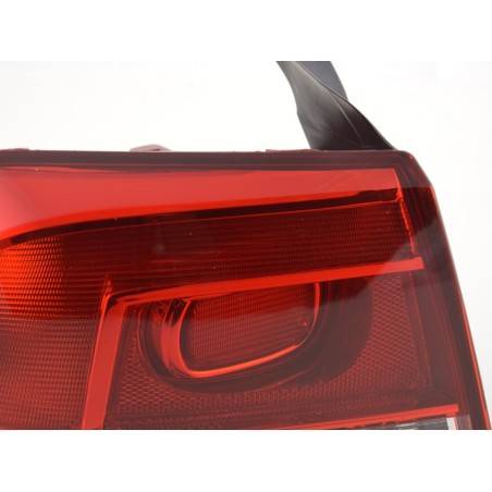 Spare parts rear light left VW Passat 3C Sedan 2010- red / clear