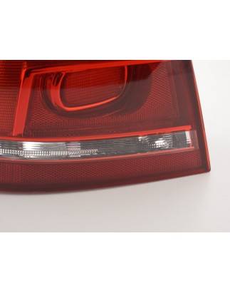 Spare parts rear light left VW Passat 3C Sedan 2010- red / clear