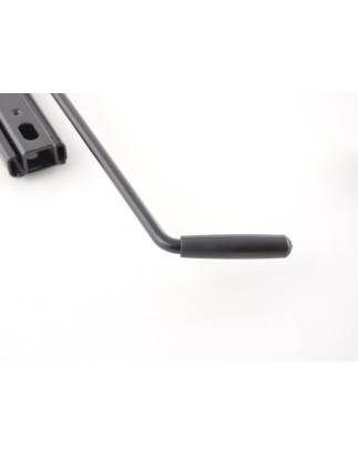 Universal rails for sports seats with adjusting lever