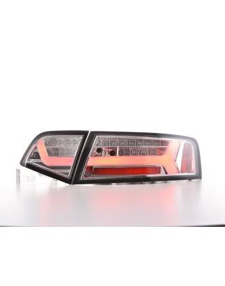 LED taillights set Lightbar Audi A6 4F Limo 08-11 chrome