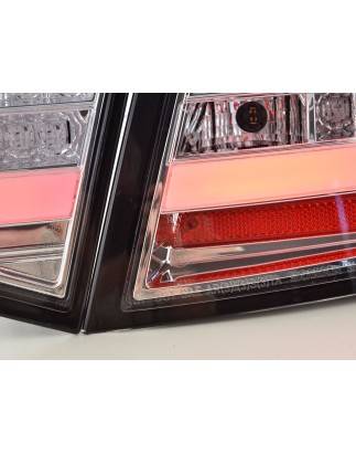 LED taillights set Lightbar Audi A6 4F Limo 08-11 chrome