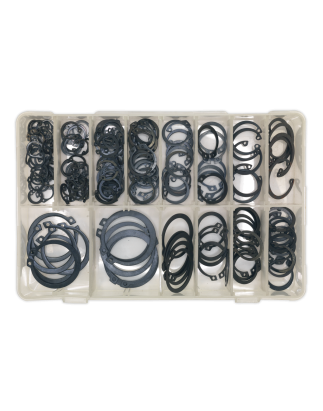 Circlip Assortment 200pc Internal & External Metric