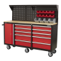 Mobile Workstation 10 Drawer with Backboard