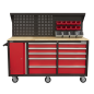 Mobile Workstation 10 Drawer with Backboard