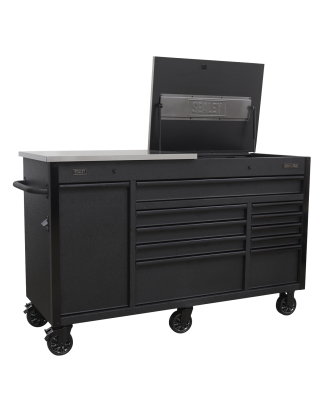 Mobile Tool Cabinet 1600mm with Power Tool Charging Drawer