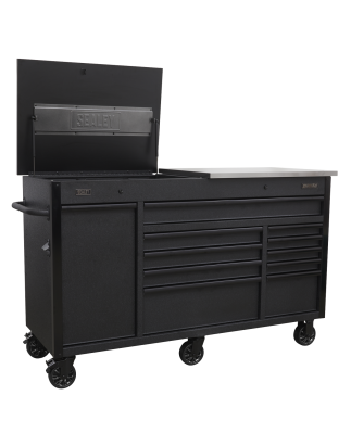 Mobile Tool Cabinet 1600mm with Power Tool Charging Drawer