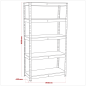 Racking Unit 5 Shelf 350kg Capacity Per Level