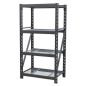 Heavy-Duty Racking Unit with 4 Mesh Shelves 640kg Capacity Per Level 978mm