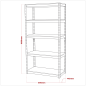 Racking Unit with 5 Shelves 500kg Capacity Per Level