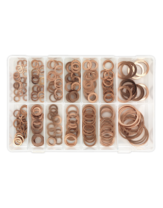 Copper Sealing Washer Assortment 250pc - Metric