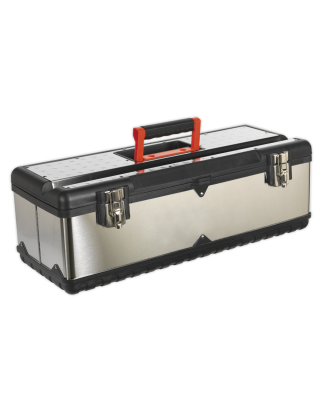 Stainless Steel Toolbox 660mm with Tote Tray