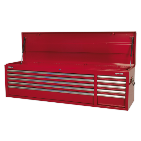 Topchest 10 Drawer with Ball-Bearing Slides Heavy-Duty - Red