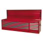 Topchest 10 Drawer with Ball-Bearing Slides Heavy-Duty - Red