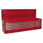 Topchest 10 Drawer with Ball-Bearing Slides Heavy-Duty - Red