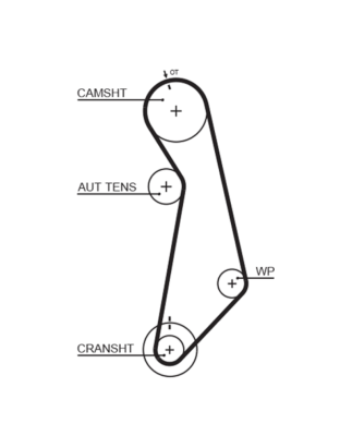 Timing Belt Audi Seat Skoda VW  Gates 5489XS