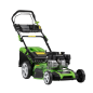 Dellonda Self-Propelled Petrol Lawnmower Grass Cutter with Height Adjustment & Grass Bag 144cc 18"/46cm 4-Stroke Engine