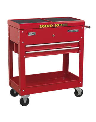 Mobile Tool & Parts Trolley - Red