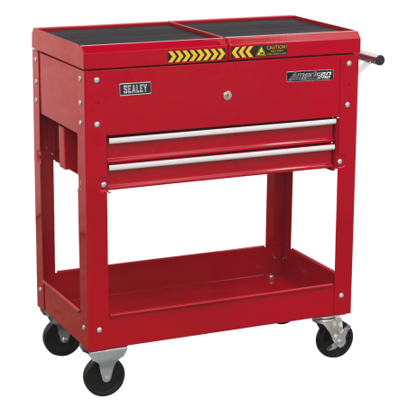 Mobile Tool & Parts Trolley - Red