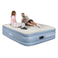 Dellonda, Queen, InflatableHigh Raised Flocked Air Bed, with Built-In Electric Pump, Carry Bag, Self Inflation/Deflation and Coi