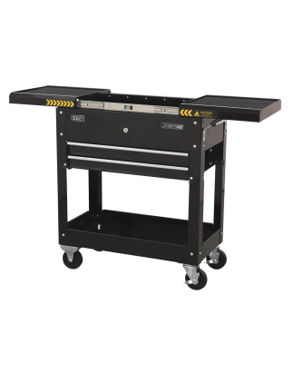 Mobile Tool & Parts Trolley - Black