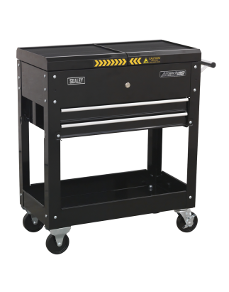 Mobile Tool & Parts Trolley - Black