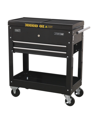 Mobile Tool & Parts Trolley - Black