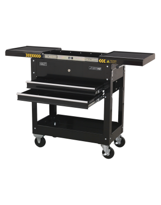 Mobile Tool & Parts Trolley - Black