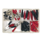 Crocodile Clip Assortment 60pc Black & Red