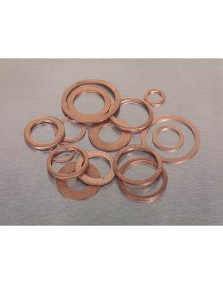 Diesel Injector Copper Washer Assortment 250pc - Metric