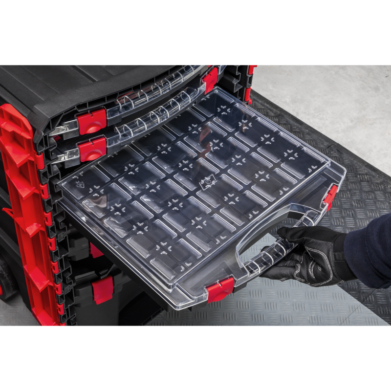 Professional Mobile Toolbox with 5 Removable Storage Cases