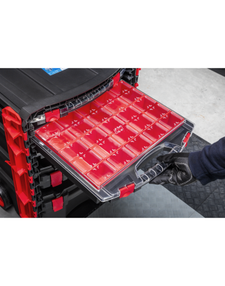 Professional Mobile Toolbox with 5 Removable Storage Cases