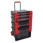 Professional Mobile Toolbox with 5 Removable Storage Cases