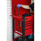 Heavy-Duty Mobile Tool & Parts Trolley with 5 Drawers & Lockable Top