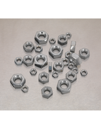 Steel Nut Assortment 370pc M5-M10 Metric