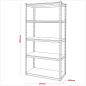 Racking Unit with 5 Shelves 340kg Capacity Per Level