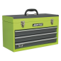 Tool Chest 3 Drawer Portable with Ball-Bearing Slides - Green/Grey