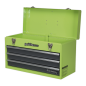 Tool Chest 3 Drawer Portable with Ball-Bearing Slides - Green/Grey