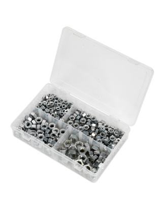 Steel Nut Assortment 320pc 1/4"-1/2"UNF