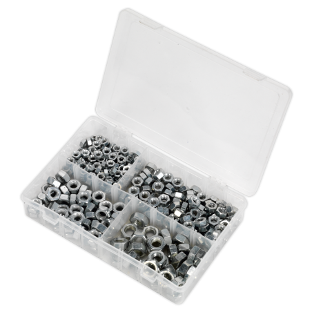 Steel Nut Assortment 320pc 1/4"-1/2"UNF