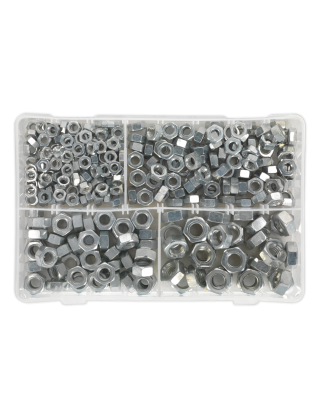 Steel Nut Assortment 320pc 1/4"-1/2"UNF