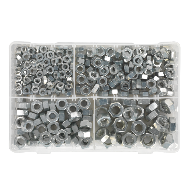 Steel Nut Assortment 320pc 1/4"-1/2"UNC