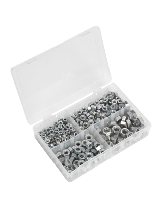 Steel Nut Assortment 320pc 1/4"-1/2"UNC